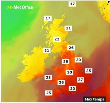 uk and europe weather forecast latest august 8 heat health warnings for the ek as hot to bake europe